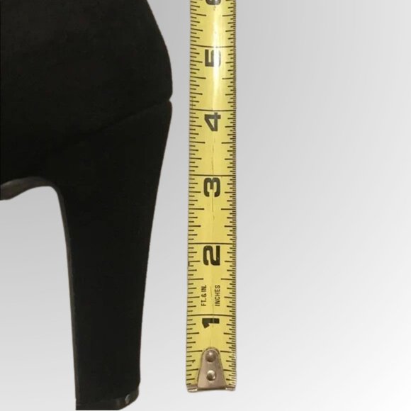 High Heel Boots Black Suede YNOT MAGMA Size 7.5 Gently Used w/ Box - Picture 8 of 15